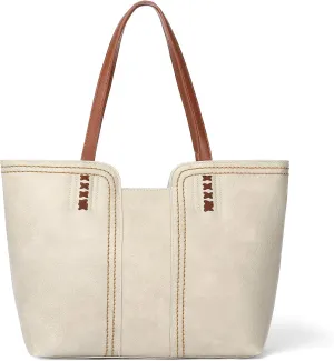 SENDEFN Leather Tote Bag for Women Work Shoulder Bag Large Top Handle Handbags and Ladies Travel Purse with Zipper Pocket
