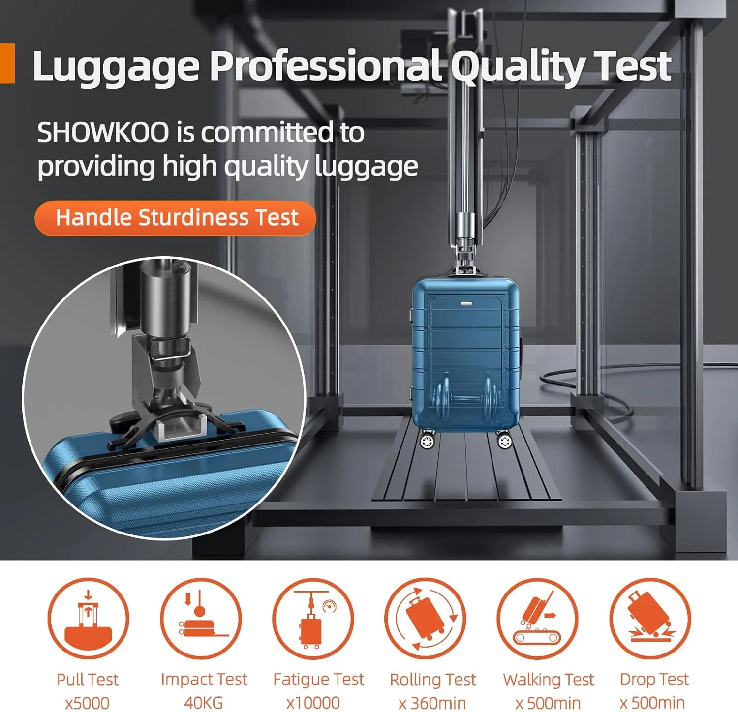 SHOWKOO Luggage Sets Expandable PC ABS Durable Suitcase Sets Double Wheels TSA Lock 4 Piece Luggage Set Navy