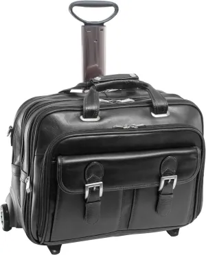 Siamod CERESOLA 46005 Black Checkpoint-Friendly 15.6" Detachable-Wheeled Laptop Case