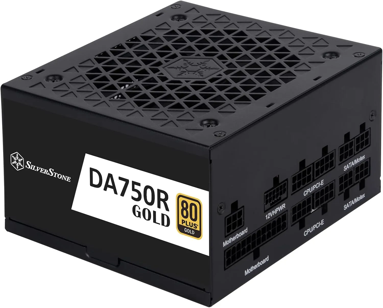 SilverStone Technology DA750R Gold 750W 80 Plus Gold ATX 3.0 & PCIe 5.0 Modular Power Supply, SST-DA750R-GM