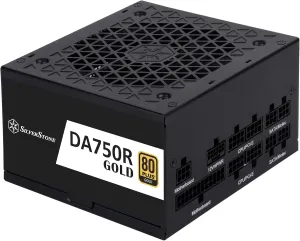 SilverStone Technology DA750R Gold 750W 80 Plus Gold ATX 3.0 & PCIe 5.0 Modular Power Supply, SST-DA750R-GM