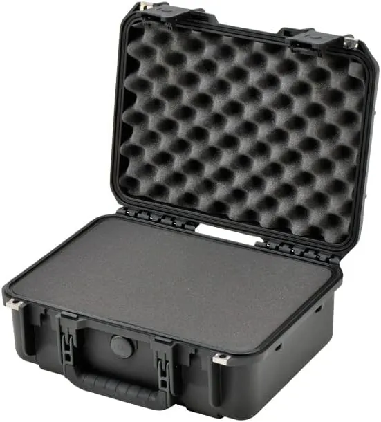 SKB 3I-1510-6B-C Mil-Std Waterproof Case with Cubed Foam, Black