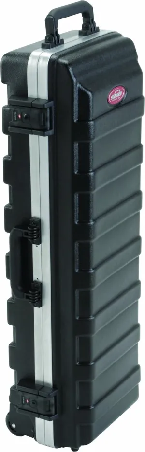 SKB Compact Stand Case 36-1/2 x 11-7/8 x 8-1/4 with Wheels & Straps, TSA Latches, Over molded Handle