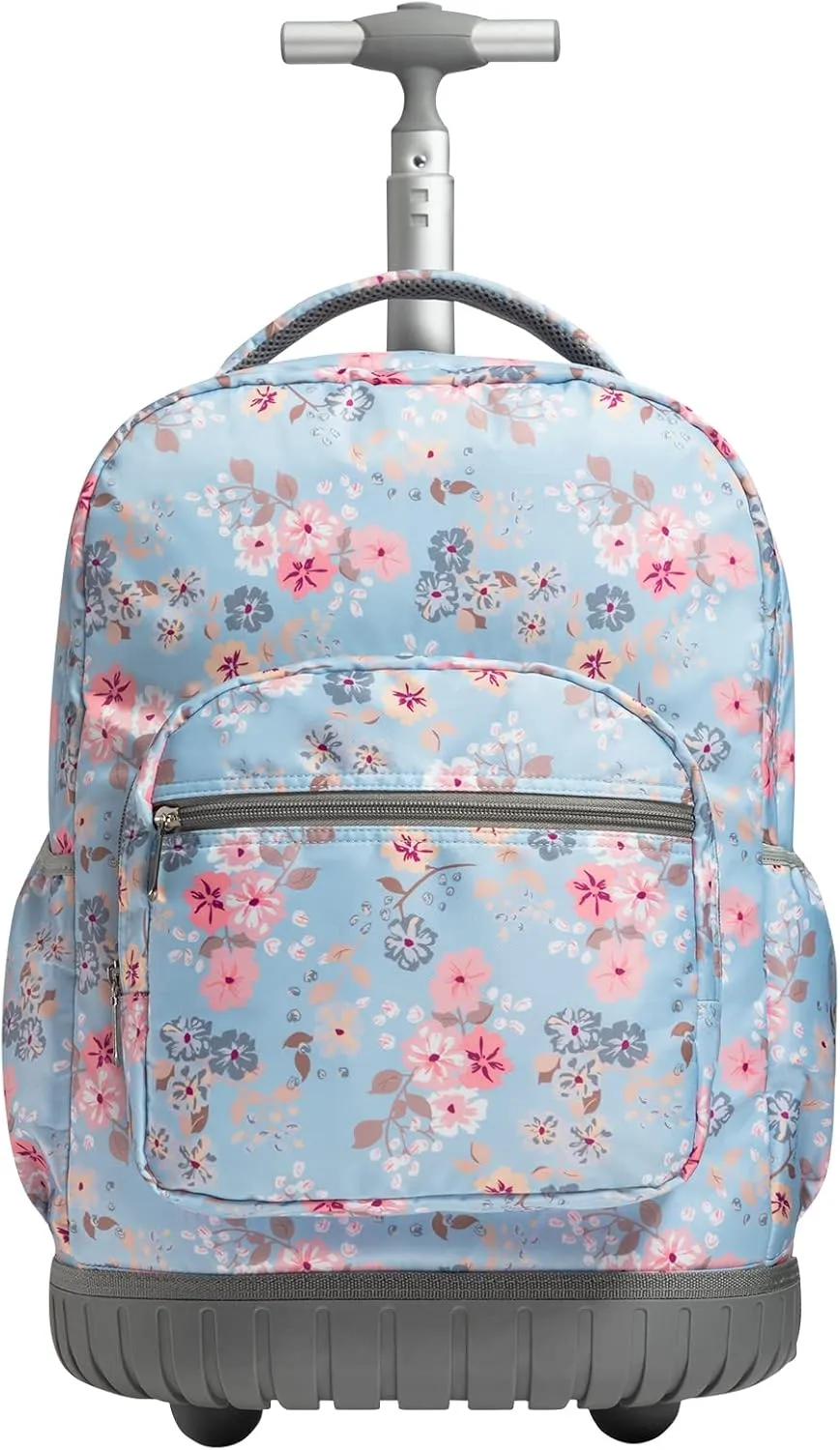 SKYMOVE 18 inches Wheeled Rolling Backpack Multi-Compartment College Books Laptop Bag Business Trip Carry-on