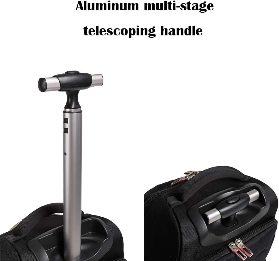 SKYMOVE 19 inches Wheeled Rolling Backpack for Adults and School Students Laptop Books Travel Backpack Bag