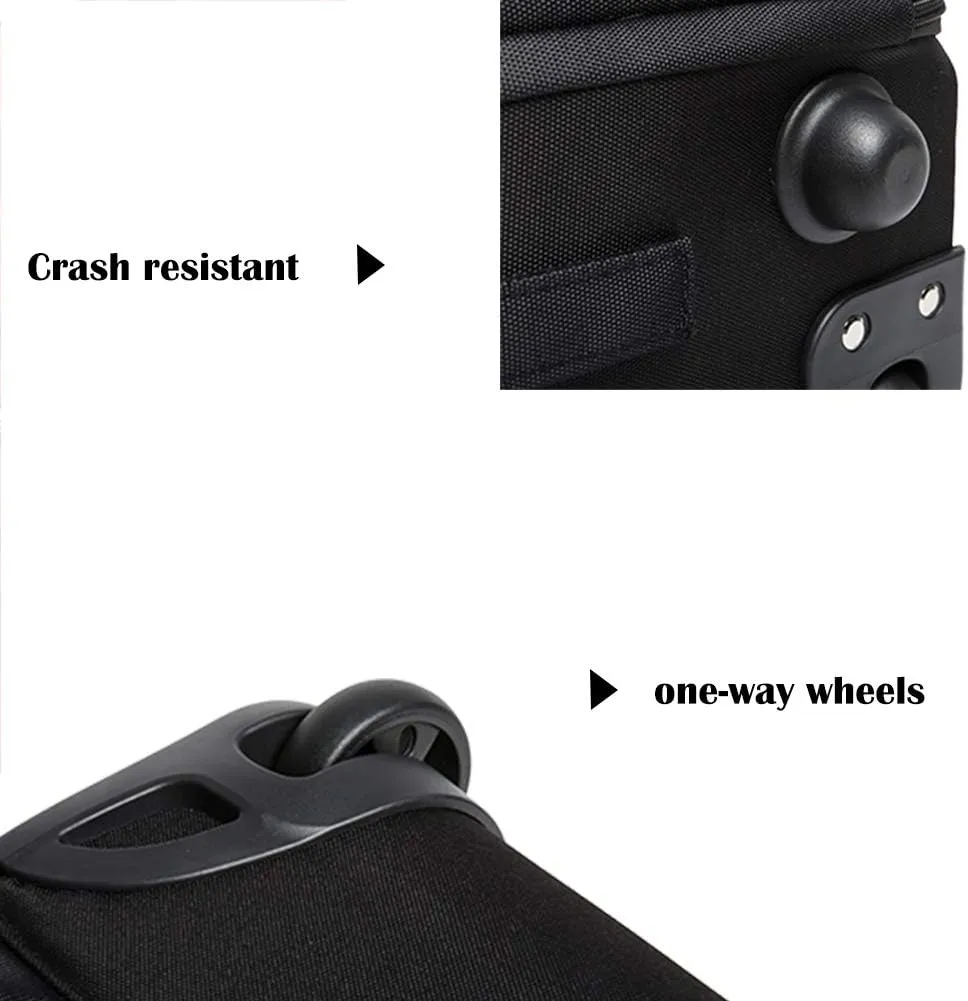 SKYMOVE 19 inches Wheeled Rolling Backpack for Adults and School Students Laptop Books Travel Backpack Bag
