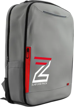 Slab Case Backpack with Slab Case 2GO Graded Card Case; Fits PSA, BGS, HGA, SGC, and CSG Graded Card Slabs; Ideal Travel Storage Solution; (Gray)