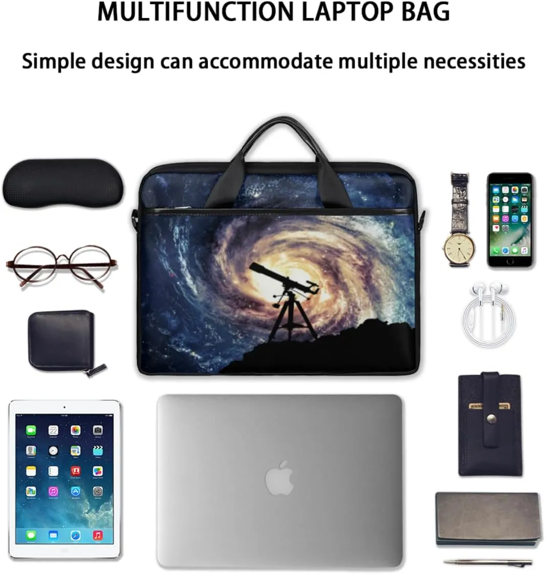 Sleeping Cat Laptop Bag for Men Women 13-15 Inch Case Bags Sleeve Shoulder with Anti Slip Removable The Pad Straps