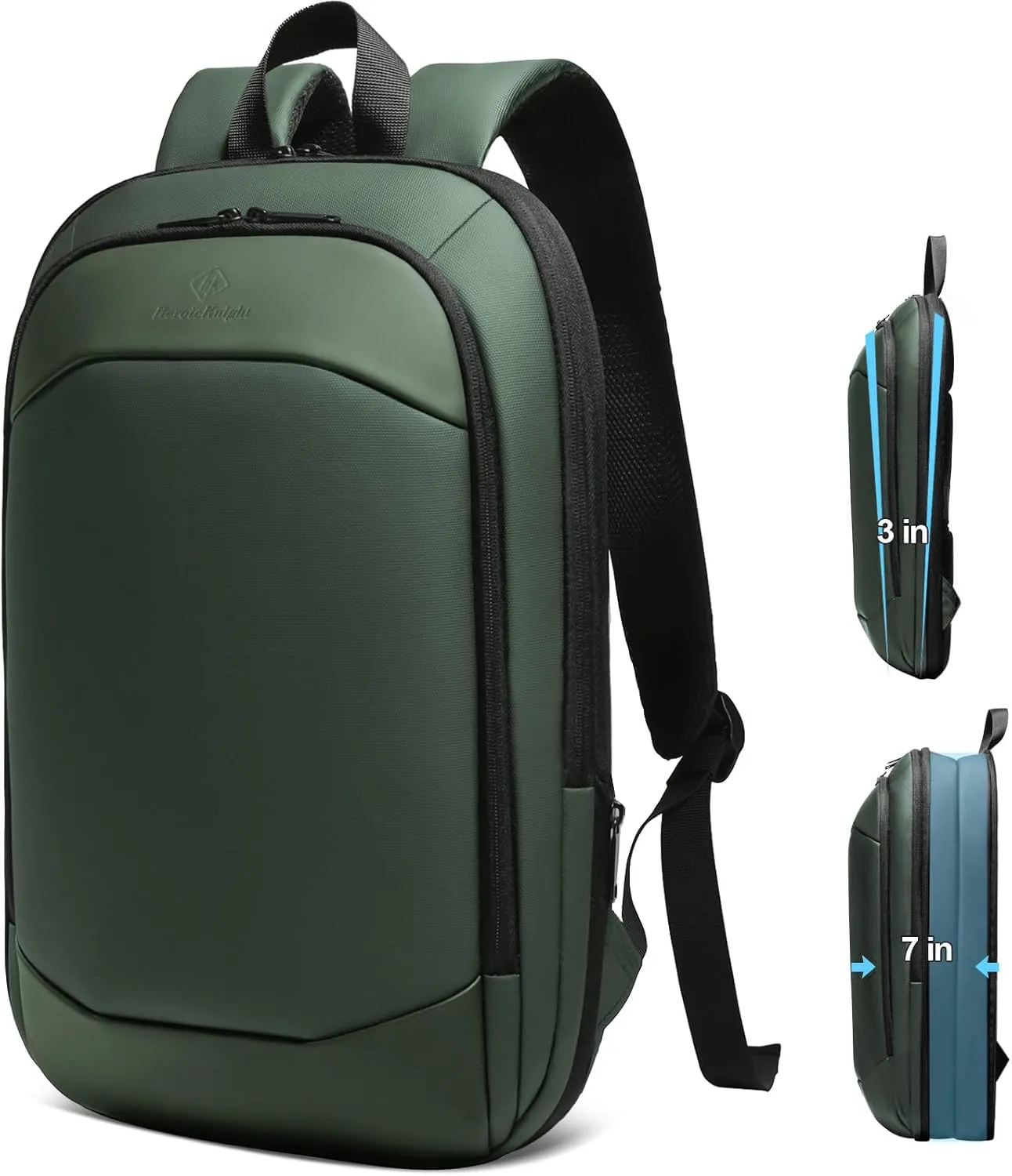 Slim Laptop Backpack for Men,Waterproof Expandable High Tech Business Work Backpack for Men and Women,15.6 Inch Lightweght Anti-theft Travel Backpack Durable College Casual Daypack Computer Laptop Bag