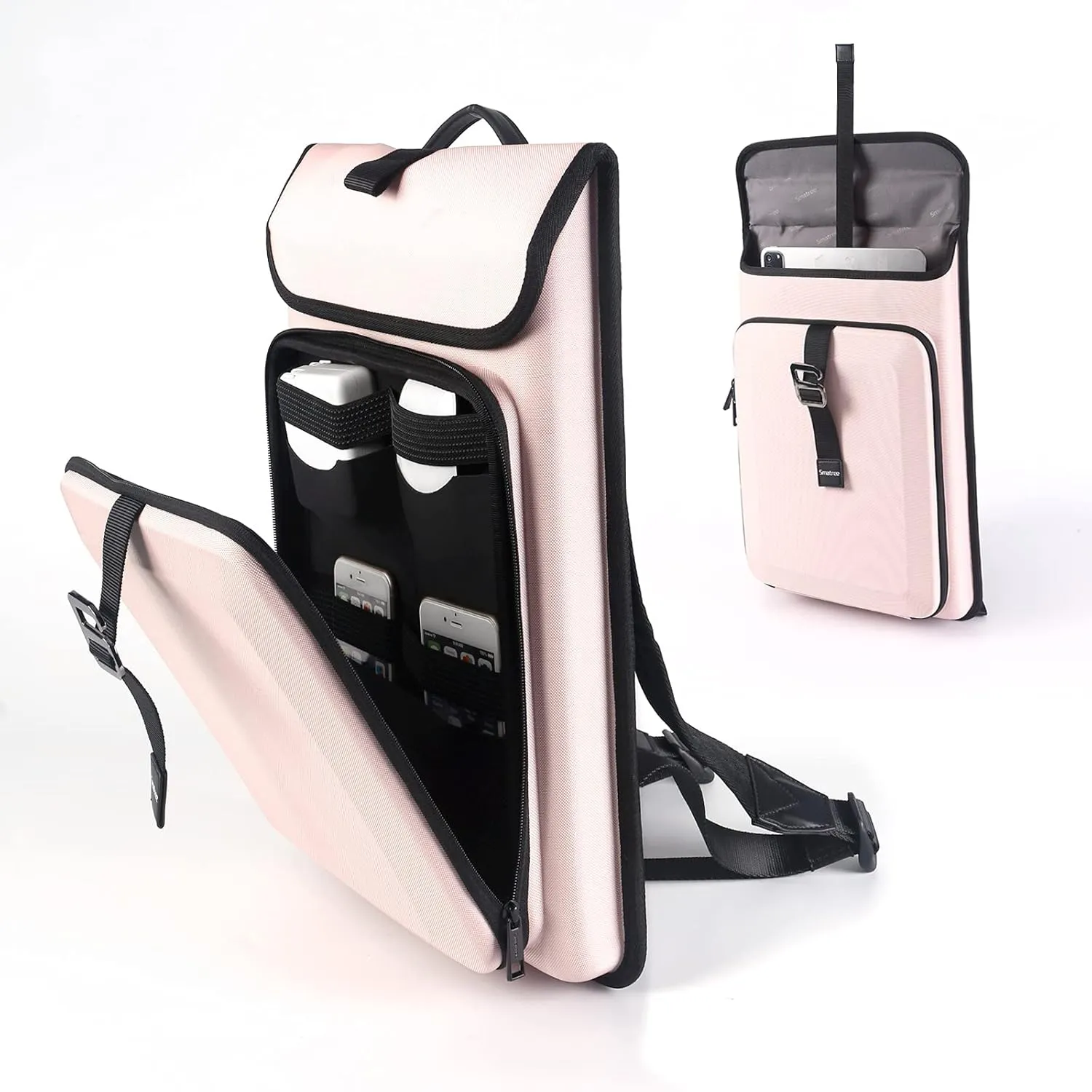 Smatree Business Laptop Backpack for 16.2 inch Macbook Pro 2024 M4/2023 M3 A2780/2021,17.3 inch HP Envy Laptop,16.1 inch HP Victus Gaming Laptop,for ThinkPad P16v Gen 2/1 Mobile Workstation Case(Pink)