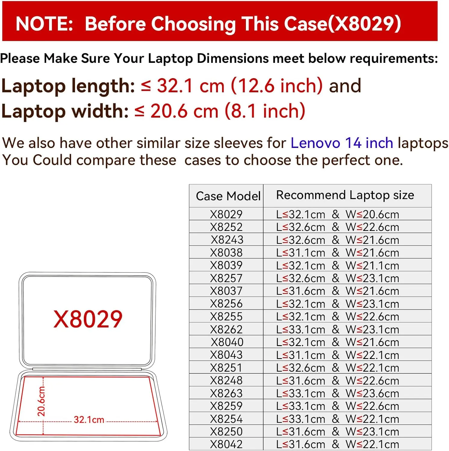 Smatree Hard EVA Protective Sleeve Case Compatible for 14 inch Lenovo IdeaPad 4G LTE Laptop, Slim and Anti-Shock Case Notebook Bag (X8029)