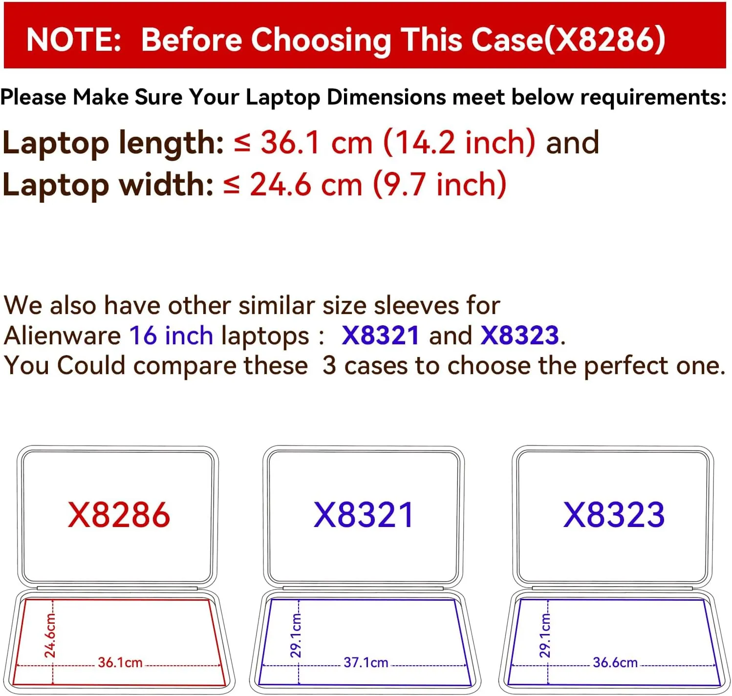 Smatree Hard EVA Protective Sleeve Case Compatible for 16 inch Alienware m16 R2 Gaming Laptop and Anti-Shock Notebook Bag (Not fit with Alienware m16 Gaming Laptop !) (X8286)