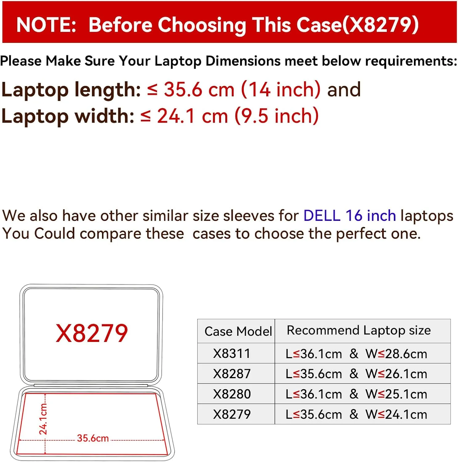 Smatree Hard EVA Protective Sleeve Case Compatible for 16.3 inch Dell XPS 16 9640 Laptop, for 16 inch Dell New Precision 5680/5690 Workstation Waterproof and Anti-Shock Sleeve (X8279)