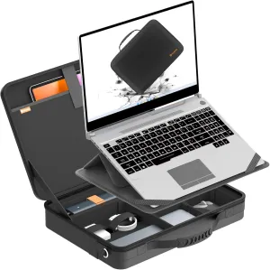 Smatree MobileBase Laptop Shoulder Case with Stand for 16 inch MSI CreatorPro/Creator Series, for Crosshair 16, for Summit A16 AI /E16AI Flip Evo, for Prestige/Stealth A16 AI /16AI/16 (A485S)