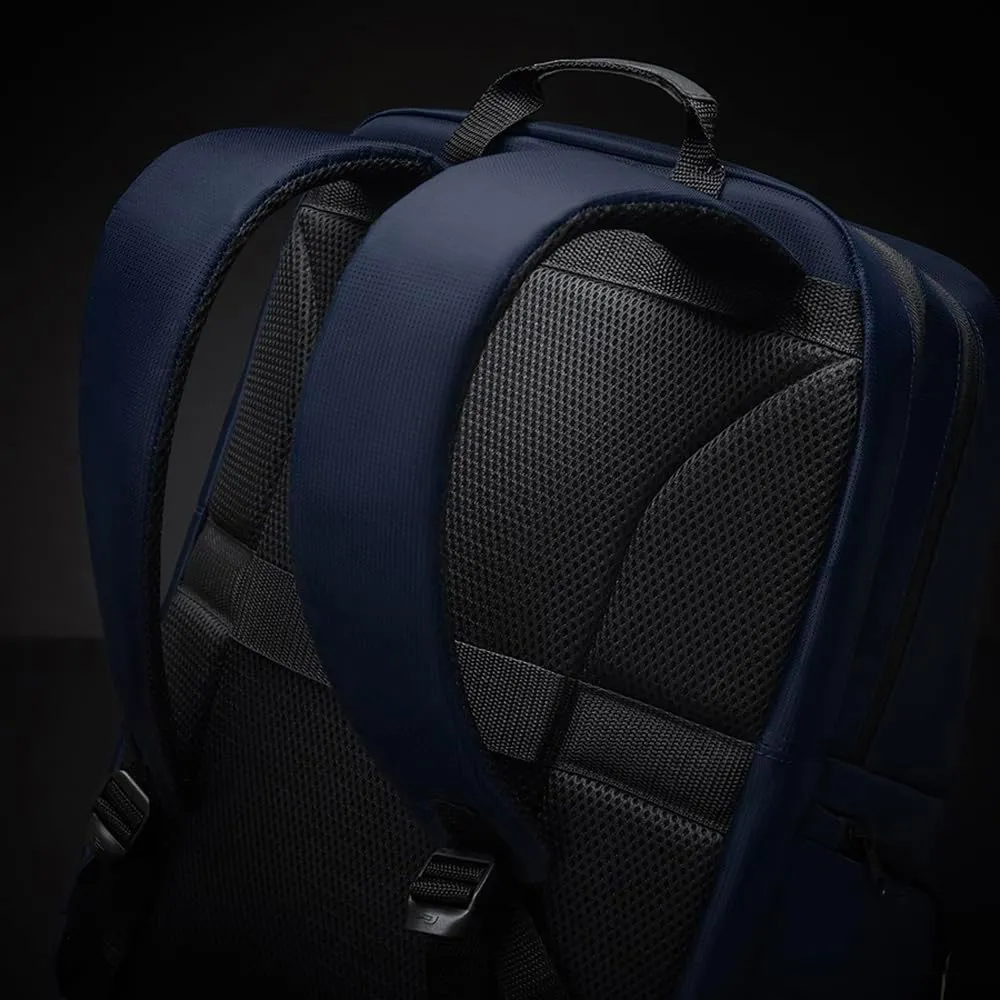 Solo New York Ambition Backpack – Stylish 17.3" Laptop Backpack with Tablet Pocket, Organizer Section, Padded Back & Straps – Perfect for Professionals & Travel (Navy)