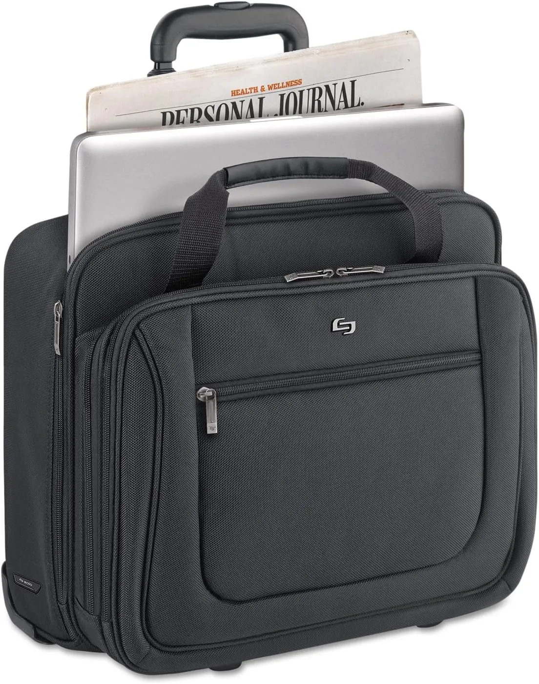 Solo PT1364 Classic Rolling Case, 17.3-Inch, 17 1/2-Inch x 9-Inch x 14-Inch, Black