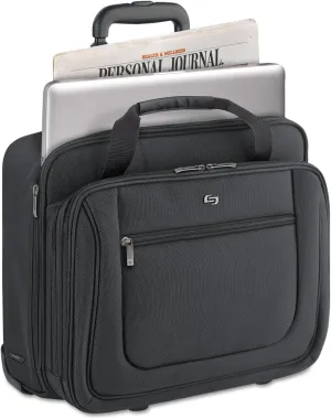 Solo PT1364 Classic Rolling Case, 17.3-Inch, 17 1/2-Inch x 9-Inch x 14-Inch, Black