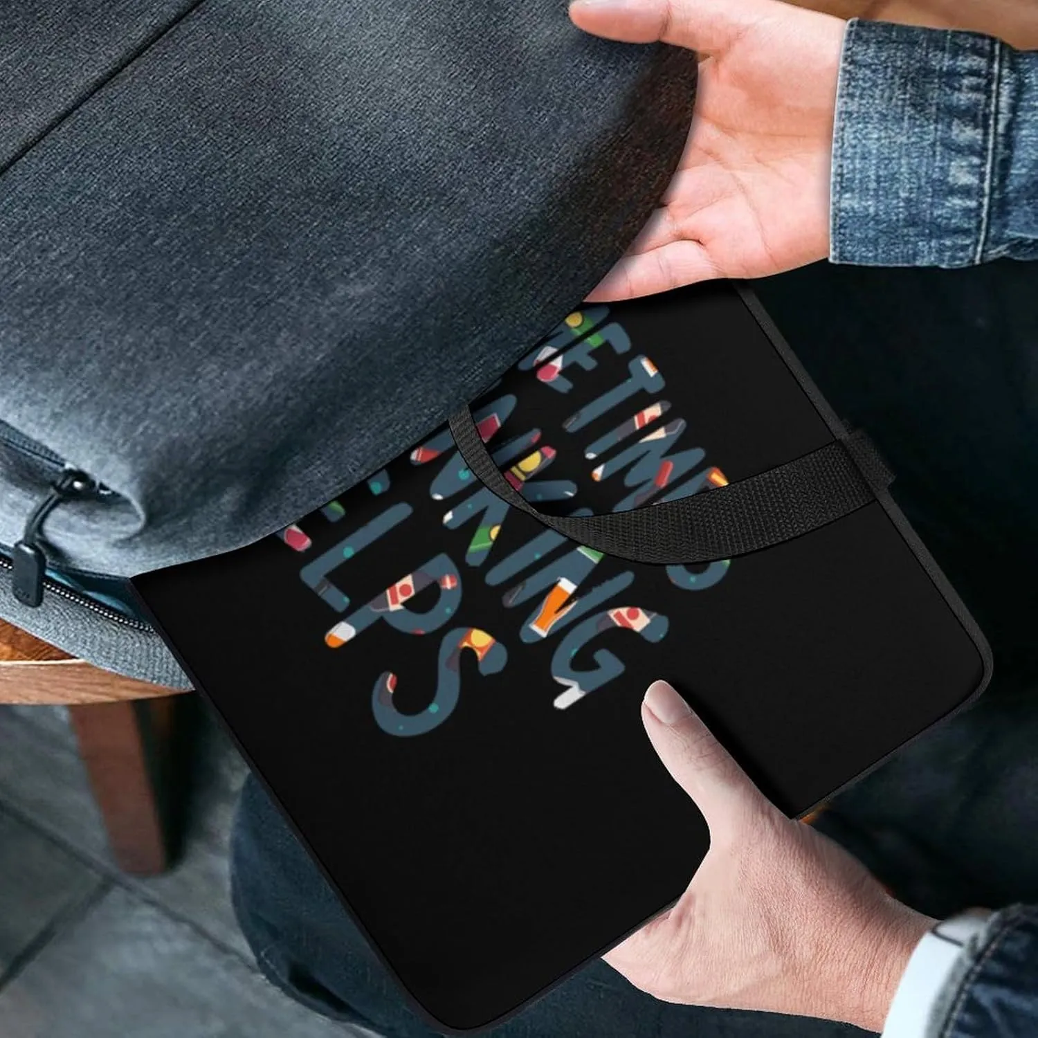 Sometimes Drinking Helps Laptop Sleeve Bag Computer Carrying Case Laptops Protective Cover for Travel Business