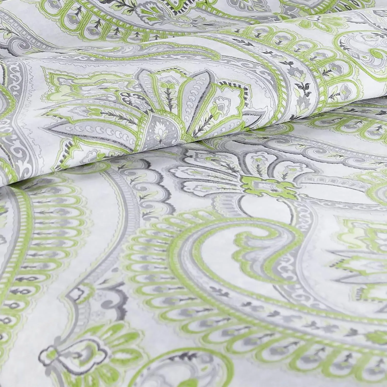 Southshore Fine Living, Inc. Pure Melody Collection, 4-Piece Queen Size Bed Sheets Set, 14" Extra Deep Pocket Queen Fitted Sheet, Green Flat Sheet, Green Sheets and Pillow Cases, Premium Bedding Set