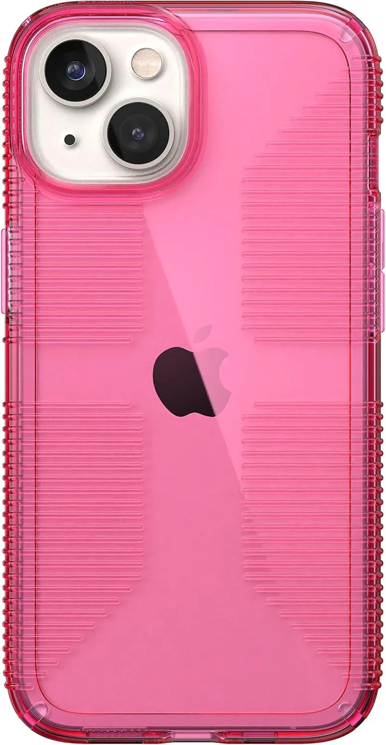 Speck Clear iPhone 14 & iPhone 13 Case - Drop Protection, Scratch Resistant & Anti-Yellowing Dual Layer Case for iPhone 14 & iPhone 13 Case for 6.1 inch Model - Dream Pink/Clear GemShell