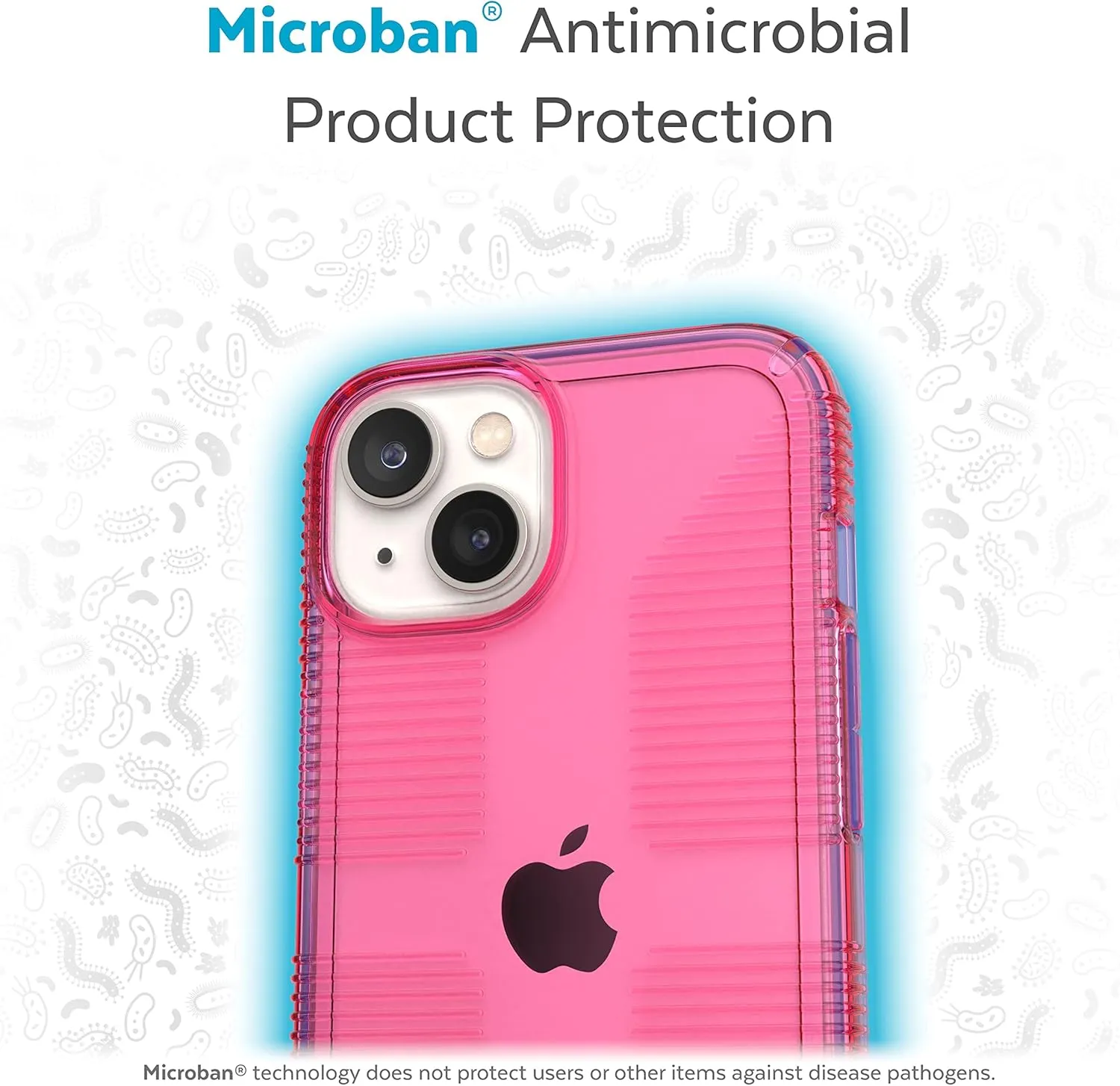 Speck Clear iPhone 14 & iPhone 13 Case - Drop Protection, Scratch Resistant & Anti-Yellowing Dual Layer Case for iPhone 14 & iPhone 13 Case for 6.1 inch Model - Dream Pink/Clear GemShell