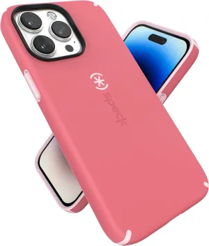 Speck for iPhone 14 Pro Max Case - Drop Protection, Scratch Resistant, Built for MagSafe Case with Soft Touch Coating - 6.7" iPhone 14, Dual Layer -Sweet Coral/Light Coral Candyshell Pro