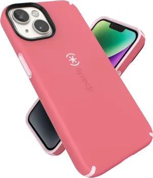 Speck iPhone 14 & iPhone13 Case- Drop Protection, Scratch Resistant, Built for MagSafe Phone Case with Soft Touch Coating - 6.1" Model, Dual Layer Case -Sweet Coral/Light Coral CandyShell Pro, 1 count