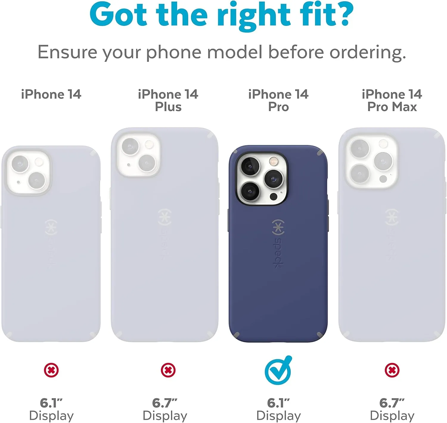 Speck iPhone 14 Pro Case - Slim Phone Case with Drop Protection, Scratch Resistant with Soft Touch for 6.1 inch iPhone 14 Pro Case - Dual Layer Case, Renew Green/Sweater Grey CandyShell Pro