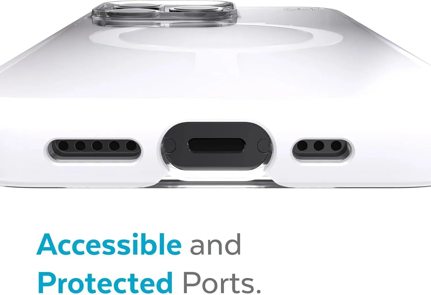 Speck Presidio Perfect-Clear Ombre iPhone 13 Pro Case - Built for MagSafe, Drop & Camera Protection - Scratch Resistant, 6.1 Inch Phone Case - Clear/Atmosphere Fade