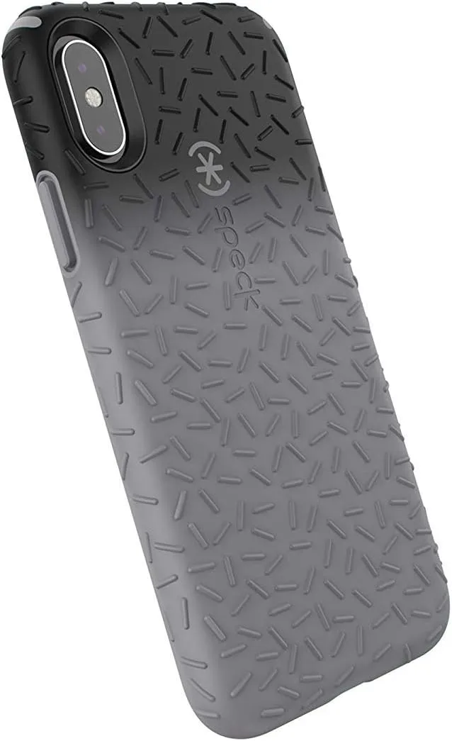 Speck Products CandyShell Fit iPhone XS/iPhone X Case, Black Ombre Gunmetal/Gunmetal Grey
