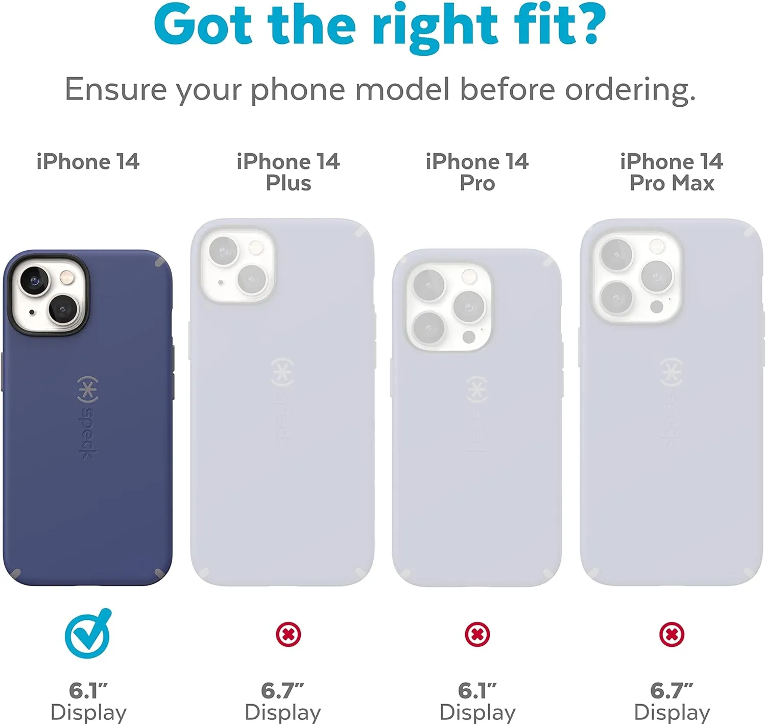 Speck Slim iPhone Case - Drop Protection, Scratch Resistant, Soft Touch for 6.1 inch iPhones - Dual Layer CandyShell Pro, Spring Purple/Energy Red