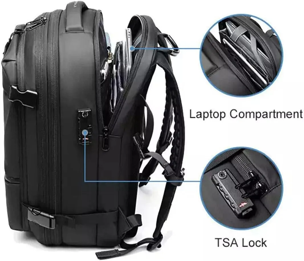 Spence Vac Backpack, Ezy Vac Backpack, Ezyvac Rucksack, Easyvacpack, Vacuum Bag with Anti Theft Lock (Gray with Pump)