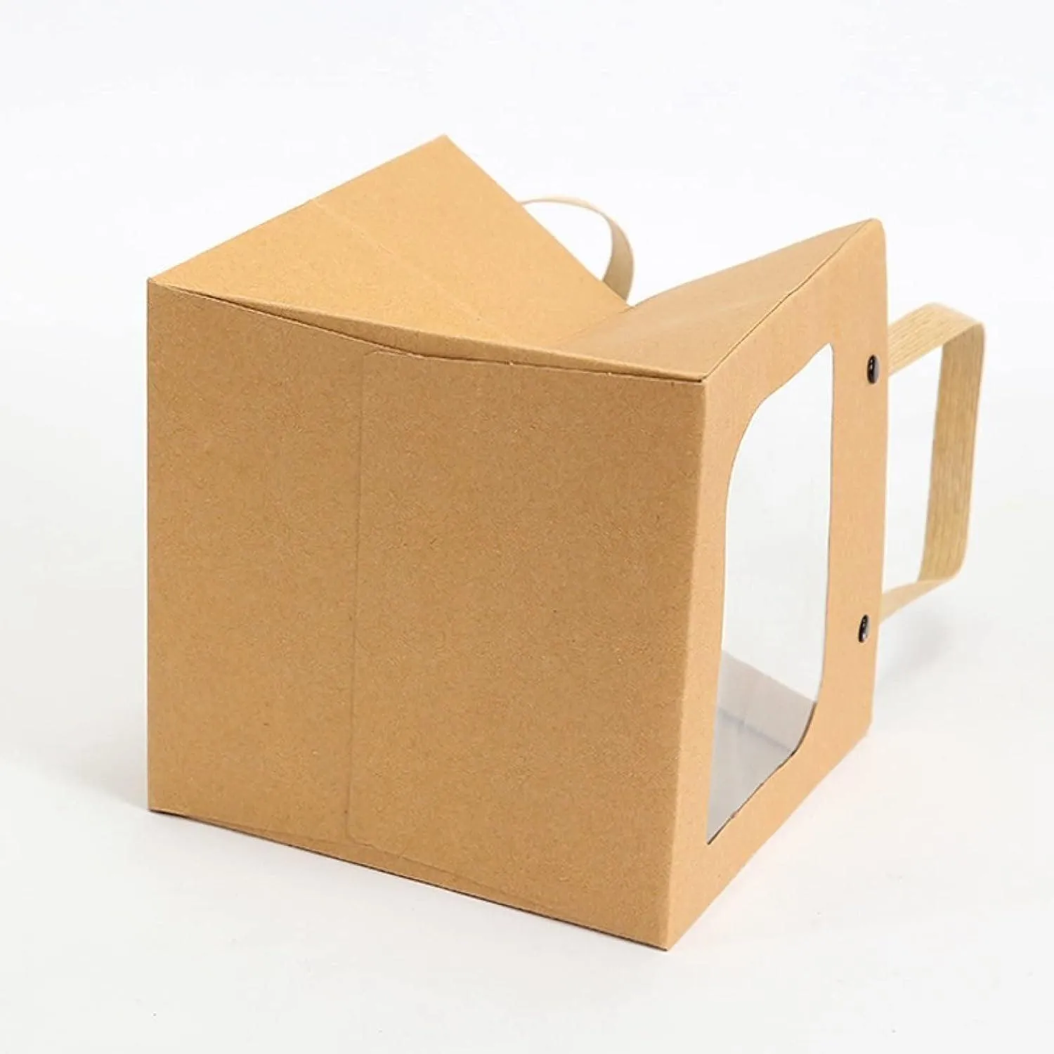 Square Paper Bags Natural Kraft Pack 25PCS