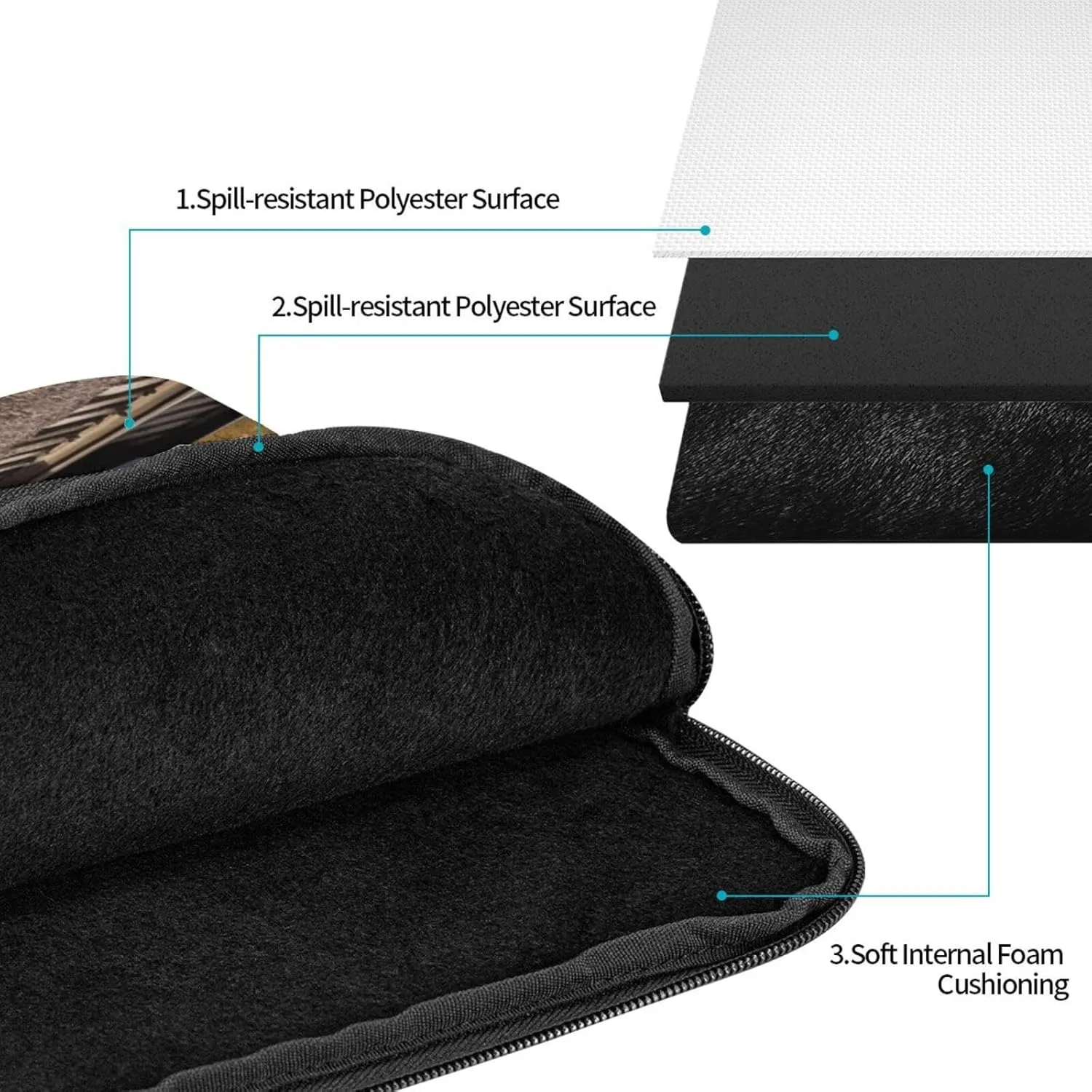 Steam Locomotive Train Laptop Sleeve 12 inch Shockproof Protective Computer Carrying Cover Water Resistant Computer Bag Laptop Case Briefcase Handbags Portable Laptop Bag Gifts for Men Women
