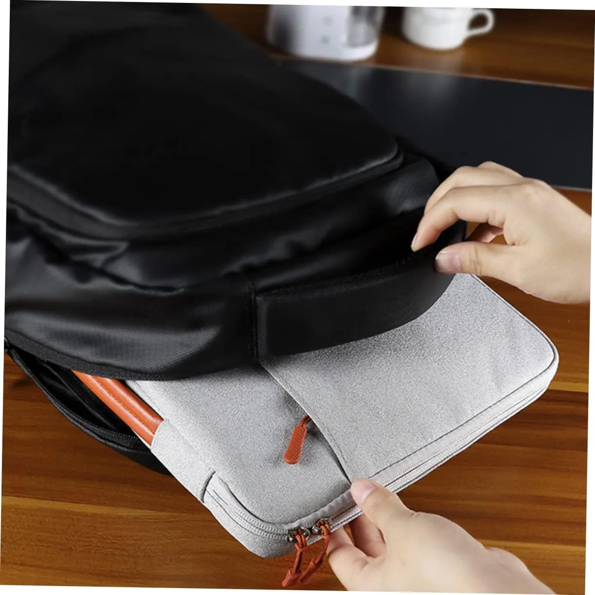 STOBOK 1pc Bag Portable Handbag for Business and Travel Lightweight Scratch Resistant with Double Zippers Fits More Stylish Design
