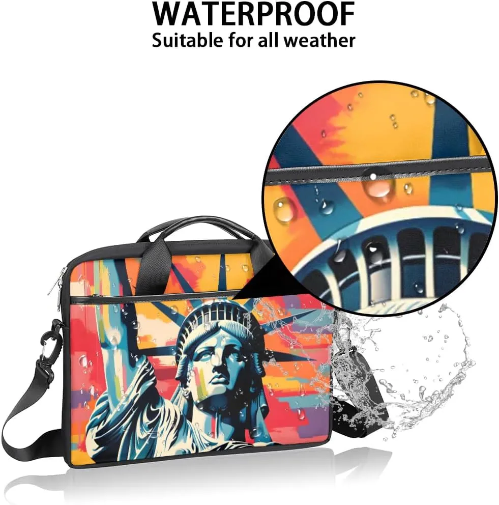 Stripes Flag Stars 15 Inch Laptop Bag Laptop Shoulder Bag Computer Cases for Laptops or Tablets
