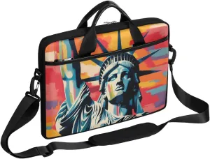 Stripes Flag Stars 15 Inch Laptop Bag Laptop Shoulder Bag Computer Cases for Laptops or Tablets