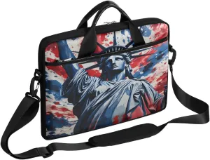 Stripes Flag Stars 15 Inch Laptop Bag Laptop Shoulder Bag Computer Cases for Laptops or Tablets