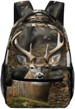 Stylish Backpack, Camouflage Deer Print Durable Backpack Travel Backpack Hiking Backpack Ergonomic Backpack Comfortable Backpack