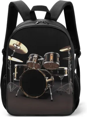 Stylish Backpack, Cool Drum Set Print Durable Backpack Travel Backpack Hiking Backpack Ergonomic Backpack Comfortable Backpack