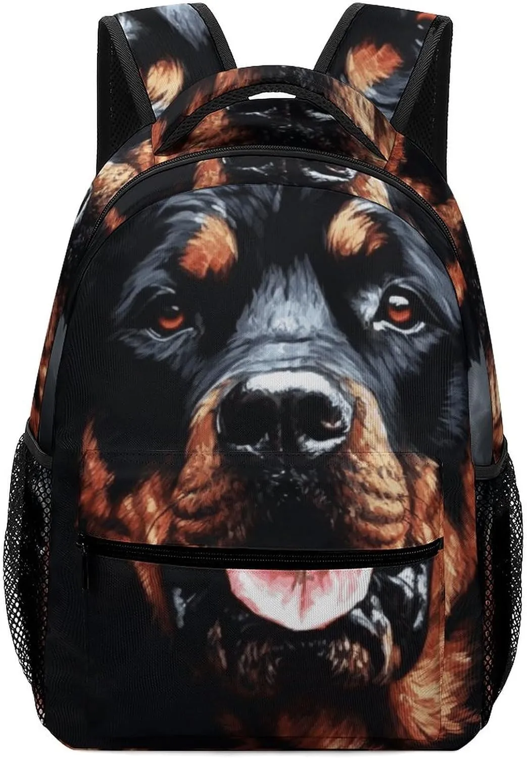 Stylish Backpack, Cool Rottweiler Dog Art Print Durable Backpack Travel Backpack Hiking Backpack Ergonomic Backpack Comfortable Backpack