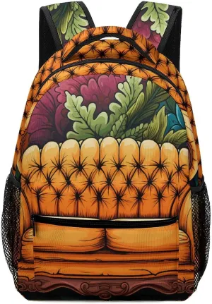 Stylish Backpack, Couch Print Durable Backpack Travel Backpack Hiking Backpack Ergonomic Backpack Comfortable Backpack, Style