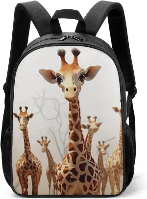 Stylish Backpack, Cute Cartoon Funny Giraffes Print Durable Backpack Travel Backpack Hiking Backpack Ergonomic Backpack Comfortable Backpack