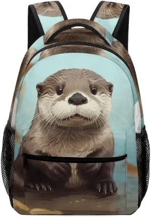 Stylish Backpack, Cute Otter Print Durable Backpack Travel Backpack Hiking Backpack Ergonomic Backpack Comfortable Backpack