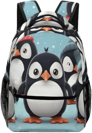 Stylish Backpack, Cute Penguins Print Durable Backpack Travel Backpack Hiking Backpack Ergonomic Backpack Comfortable Backpack, Style