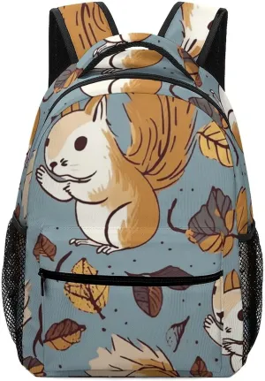 Stylish Backpack, Cute Squirrel Print Durable Backpack Travel Backpack Hiking Backpack Ergonomic Backpack Comfortable Backpack, Style