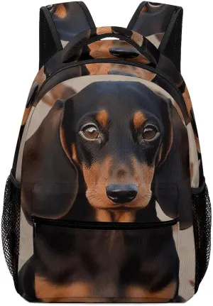 Stylish Backpack, Dachshund Dog Print Durable Backpack Travel Backpack Hiking Backpack Ergonomic Backpack Comfortable Backpack, Style