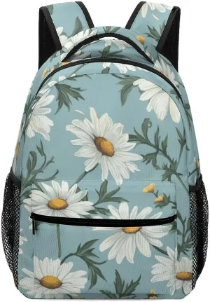 Stylish Backpack, Daisy Print Durable Backpack Travel Backpack Hiking Backpack Ergonomic Backpack Comfortable Backpack
