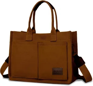 Stylish Canvas Tote Bag for Women Large Durable Light Weight Crossbody Handbag for Everyday Work, Travel, Shopping Bag.