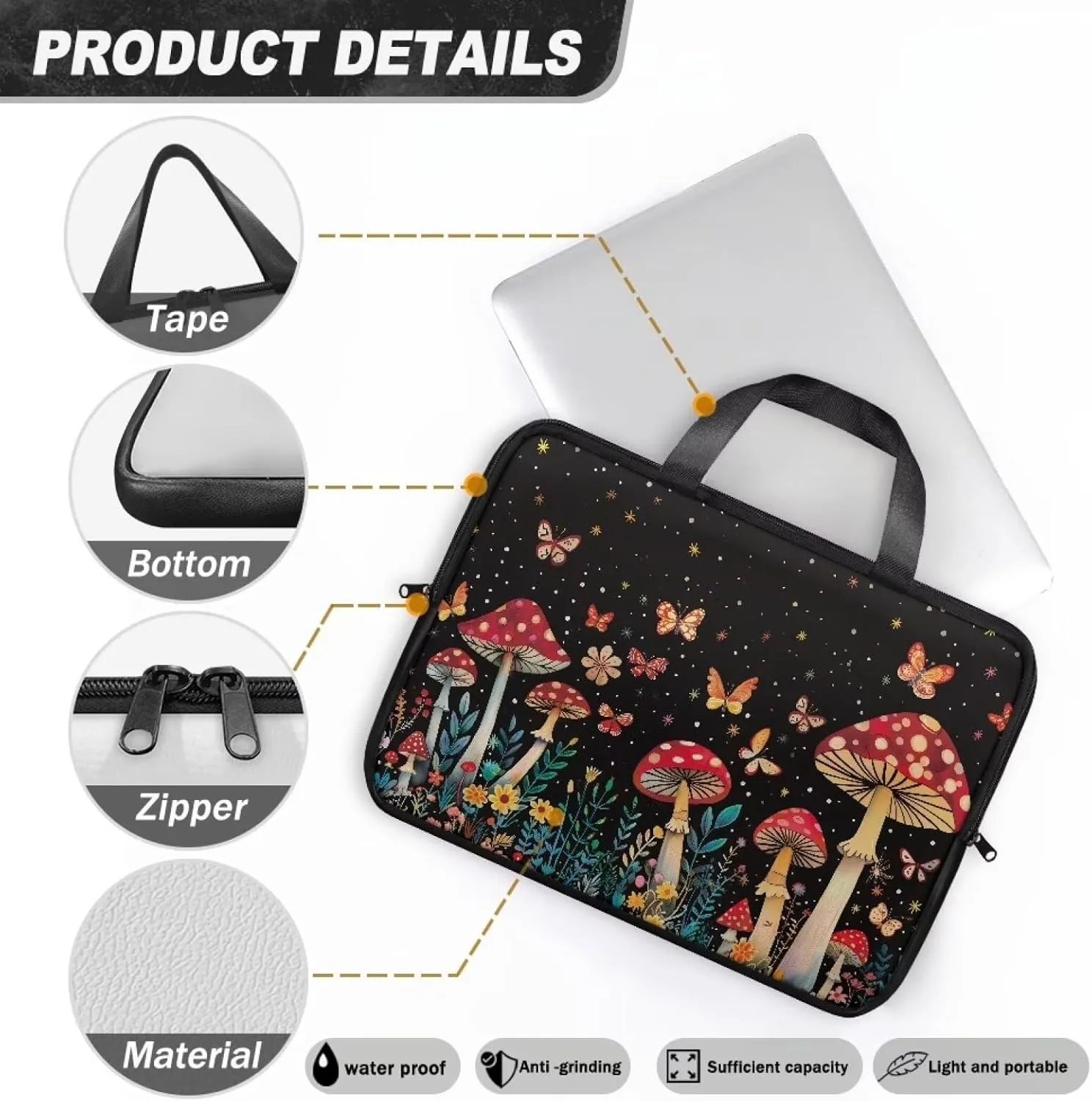 Stylish Laptop Bag,Laptop Tote Bag for 15In 15.6In 17In 17.3In Laptop,Laptop Carrying Case